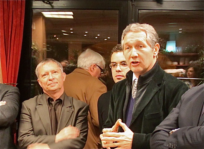 Bernard Fialaire, président de la fédération départementale deu Parti radical, accompagné de Daniel Pomeret. Tous deux sont vice-présidents