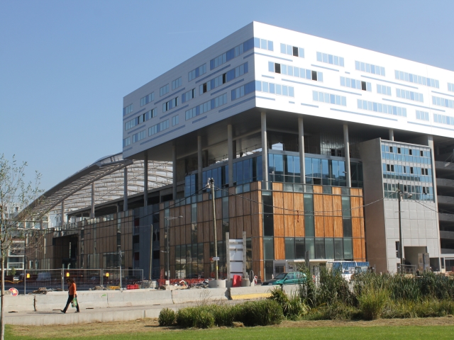 La proue du futur centre commercial de la Confluence - Photo Lyonmag.com