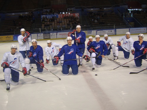 L'équipe de France lors de son dernier passage à la patinoire Charlemagne en mai dernier - LyonMag