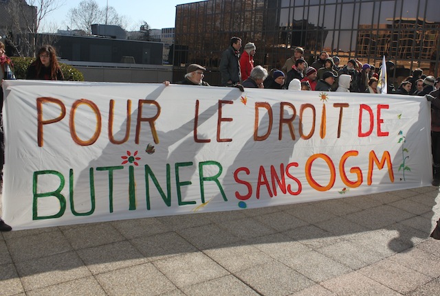 Les faucheurs volontaires devant la cité administrative d'Etat lundi à Lyon - LyonMag