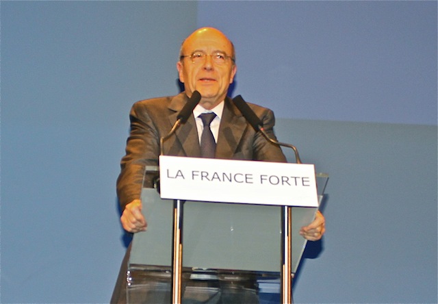 Alain Juppé, lors de son meeting à la Cité Internationale en avril - LyonMag