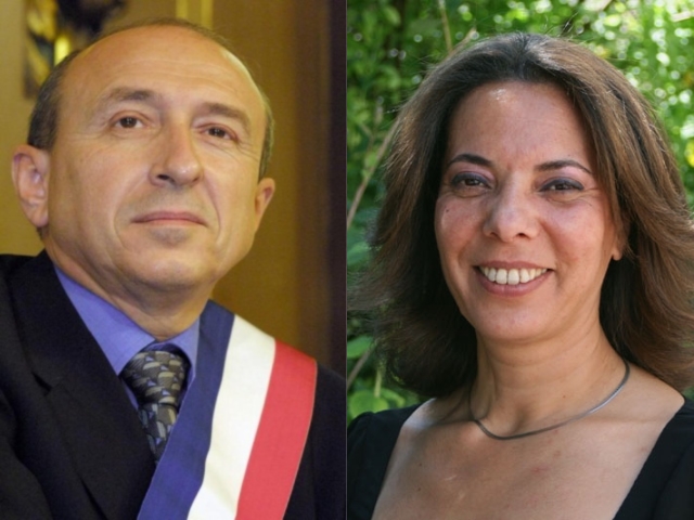Gérard Collomb et Fatiha Benahmed - Photos DR