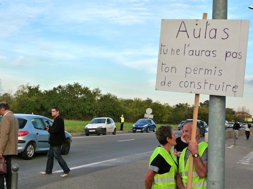 Les opposants au Grand de l'OL lors d'une opération - Lyonmag.com