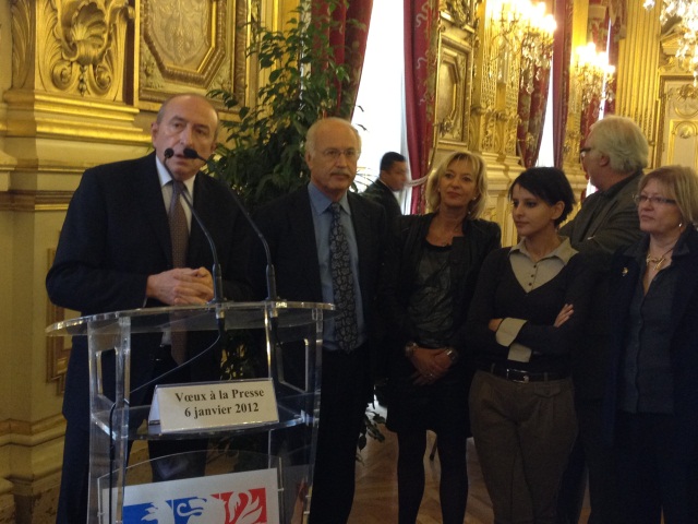 Gérard Collomb a ouvert la cérémonie par ses voeux à la presse - LyonMag
