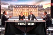 Les candidats face à face sur le plateau du débat - Capture d'écran France 2 - France Télévisions