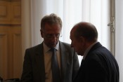 Gérard Collomb (ici avec Alain Giordano) se lancera-t-il dans la bataille déjà gagnée des primaires ? - LyonMag