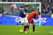 Maxime Gonalons lors de sa sélection contre la Belgique - Photo AFP/DR
