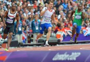 Christophe Lemaitre en séries du 200m - Photo AFP/DR