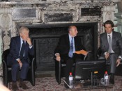 Paolo Garimberti, Gérard Collomb et Michael Peters - LyonMag.com