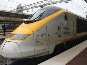 L'Eurostar sur le quai de la gare de Lyon Part-Dieu - LyonMag.com