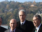 Michel Noir, ici entouré de Collomb et Queyranne - LyonMag