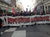 La tête du cortège samedi après-midi dans les rues de lyon - LyonMag.com