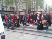 150 personnes assistent à Lyon au discours de Jean-Luc Mélenchon sur la rue de la République - Photo LyonMag