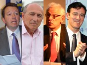Christophe Boudot, Gérard Collomb, Philippe Meirieu et Michel Havard - DR