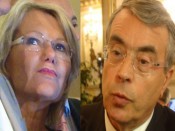 Elisabeth et Jean-Jack Queyranne - Montage LyonMag