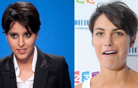 Najat Vallaud-Belkacem et Alessandra Sublet