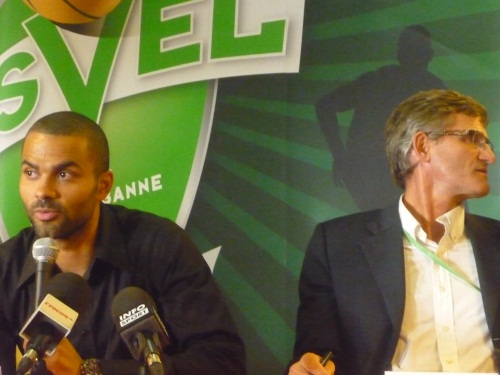 Tony Parker et Gilles Moretton - Photo Lyonmag.com