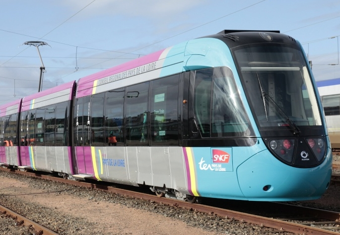 Le futur tram-train de l'ouest lyonnais, ici en circulation dans les Pays de Loire - Photo DR