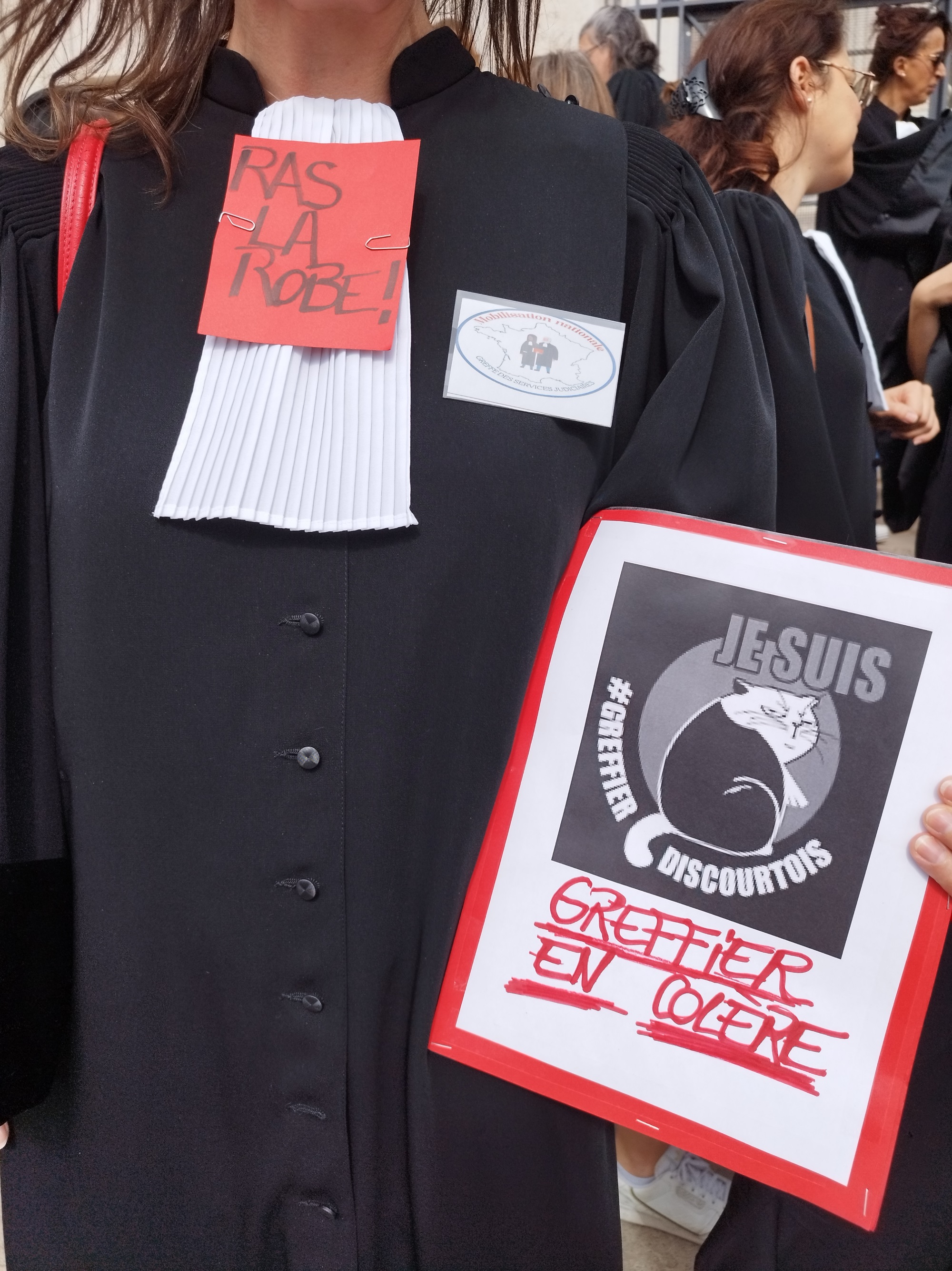 Greffier Toque Lyon : les greffiers en colère manifestent