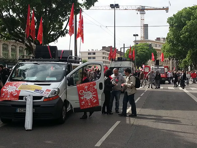 1er mai : entre 2700 et 4000 personnes défilent dans les rues de Lyon