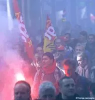 Manifestation : pr&egrave;s de 15 000 gr&eacute;vistes &agrave; Lyon