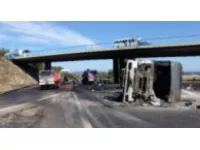 Lyon : deux accidents de camions ont bloqué la circulation sur l'A43 et l'A47 mercredi