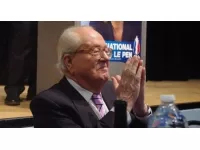 Jean-Marie Le Pen à Villeurbanne pour le 40e anniversaire de la fédé FN du Rhône