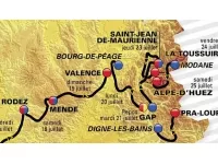 Tour de France 2015 : le peloton attendu à Valence et à l'Alpe d'Huez