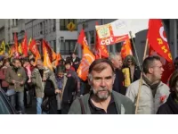 Lyon: manifestation des salariés d'Areva
