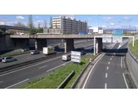 Lyon : un camion de farine accidenté sur l'A42