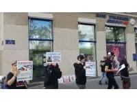 Lyon : manifestation contre la vivisection devant Air France