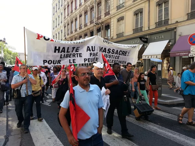 3000 manifestants réunis ce samedi pour la Palestine à Lyon