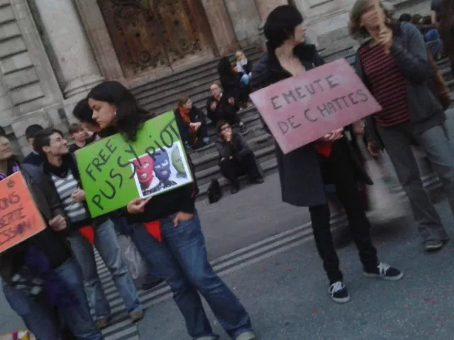 Soutien aux Pussy Riot: les chattes de retour à Lyon