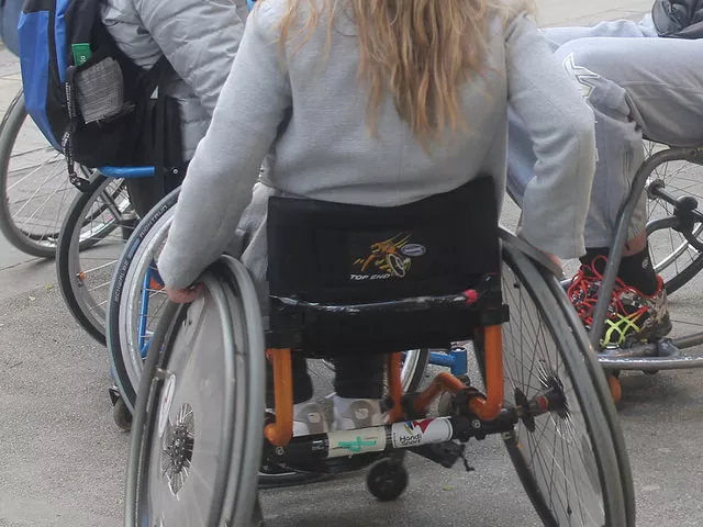 Les personnes en situation de handicap dans les rues à Lyon ce mercredi