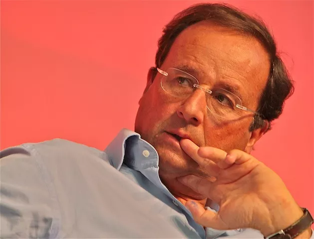 François Hollande en visite dans le Rhône