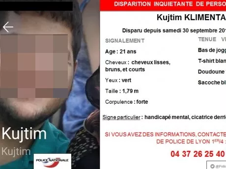 Porté disparu depuis samedi, un jeune handicapé retrouvé sain et sauf à Lyon