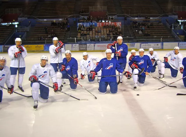 L’équipe de France de Hockey sur glace prépare le Mondial à Lyon