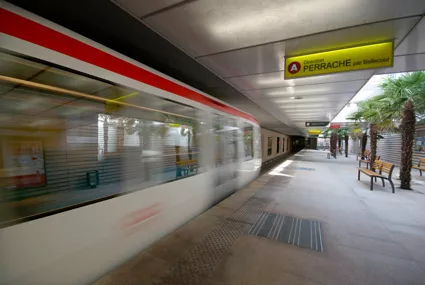 Le métro A arrive à Vaulx-en-Velin