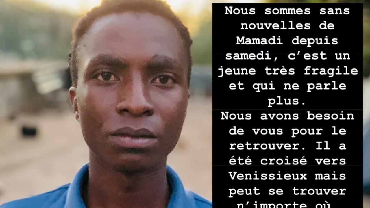 Lyon : un avis de recherche lancé pour retrouver Mamadi, jeune migrant "très fragile" porté disparu