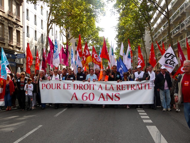 Retraites : nouvelle journ&eacute;e de manifestation &agrave; Lyon
