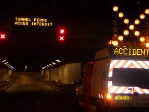 Circulation difficile sous le tunnel de Fourvière vendredi après-midi
