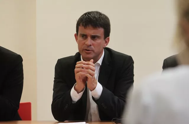 Manuel Valls fait le grand &eacute;cart &agrave; Lyon