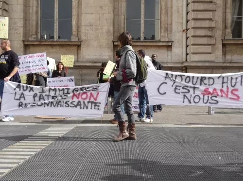 La marche des sans-papiers arrive à Lyon