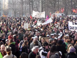 Manifestation bien suivie à Lyon pour les retraites