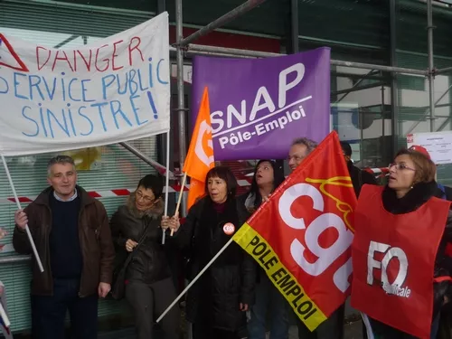 Nouveau mouvement de grève mardi dans les agences de Pôle Emploi en Rhône-Alpes