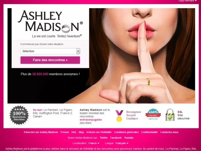 Hack du site adultère Ashley Madison : un employé de la mairie de Lyon exposé ?