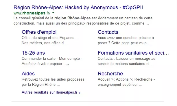 Anonymous pirate le site internet de la région Rhône-Alpes