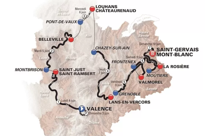 Le Critérium du Dauphiné 2018 fera étape dans le Rhône