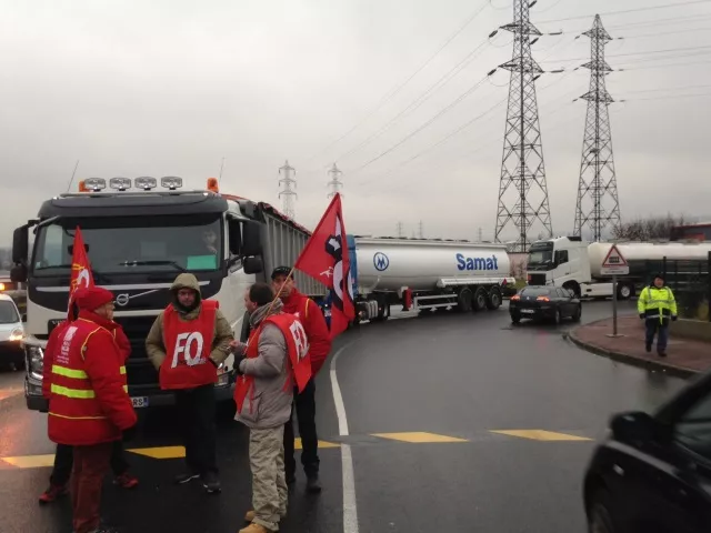 Lyon : les routiers en colère lèvent le blocage du port Edouard-Herriot (Màj)