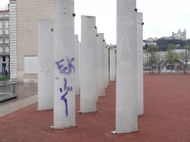 Lyon : le mémorial du génocide arménien de la place Antonin Poncet vandalisé